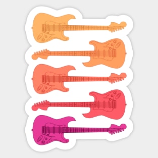 Legendary Guitar for Music Lovers Sticker